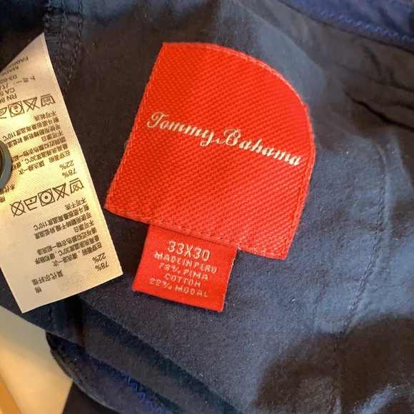 Tommy Bahama flat front navy pant - Picture 5 of 5